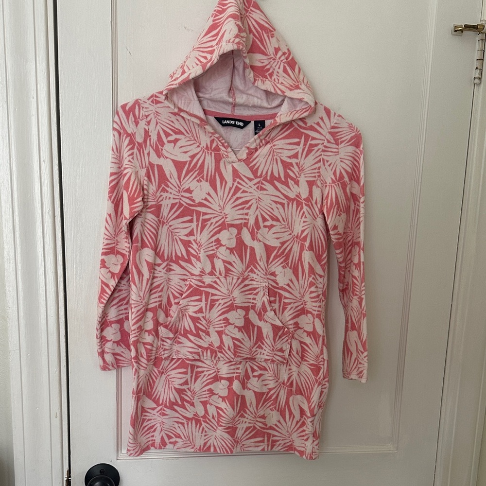 Lands End terrycloth swim coverup